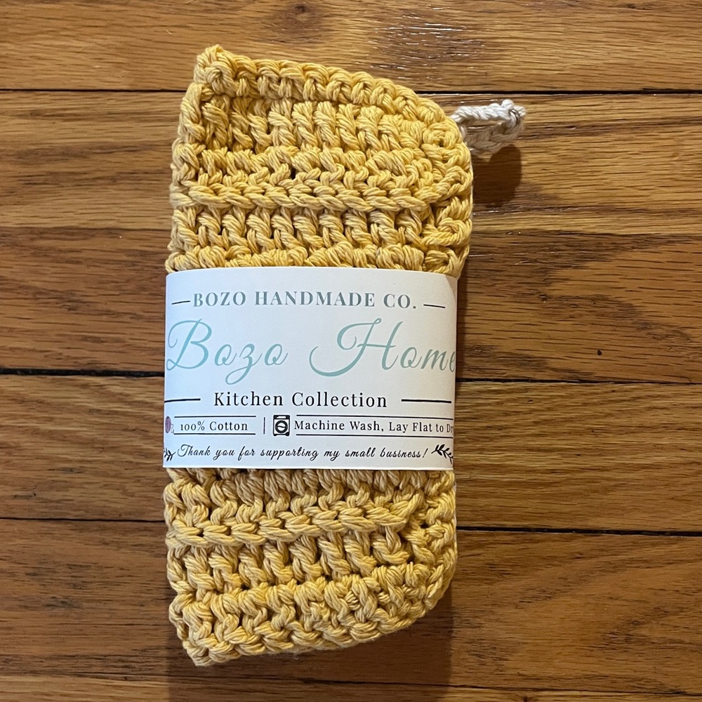 Set of 2 Handmade Cotton Pot Holders / Hot Pads